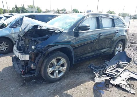 2014 Toyota Highlander Limited/Ltd Platnum z USA, uszkodzony, nr VIN 5TDDKRFH7ES042859